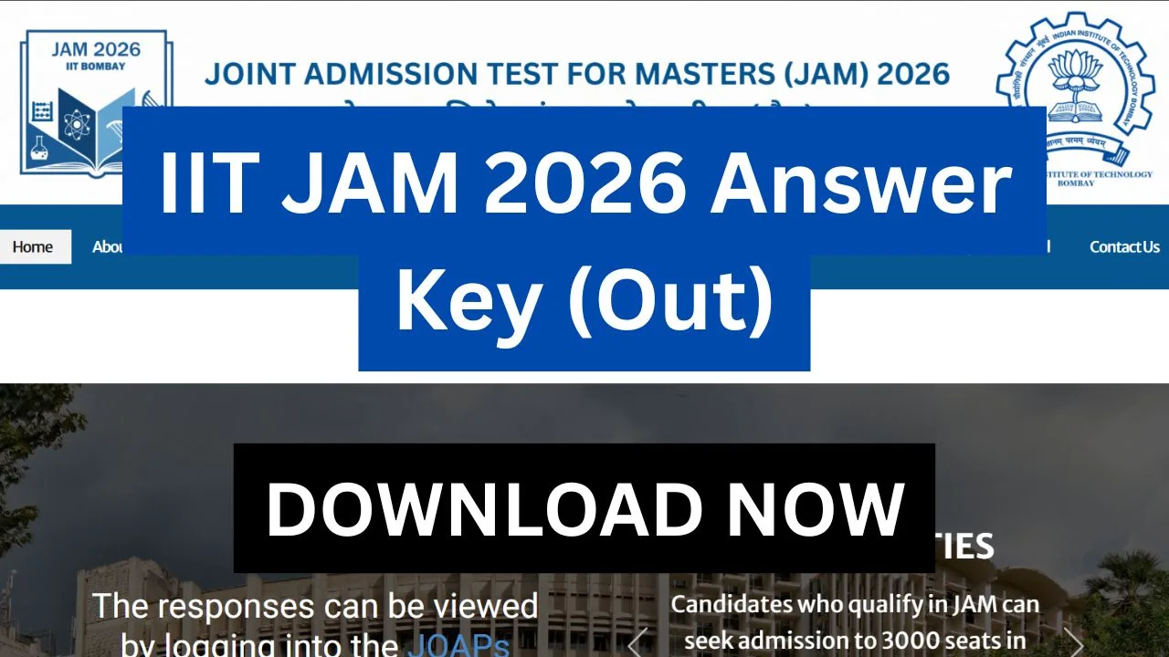 IIT JAM 2026 Answer Key (Out)